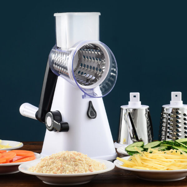 Multifunctional Kitchen Drum Vegetable Cutter – Potato Shredder, Slicer & Grater - Image 2
