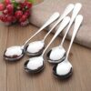 Thickened Stainless Steel Soup & Fruit Spoon with Medium-Long Handle