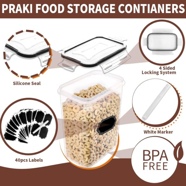 Kitchen Fresh-Keeping Food Grade PP Storage Box – 24-Piece Transparent Sealed Jar Set - Image 2