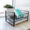 Iron Kitchen Sponge Draining Rack – Steel Wire Ball Storage Rack for Countertop & Sink - Image 4