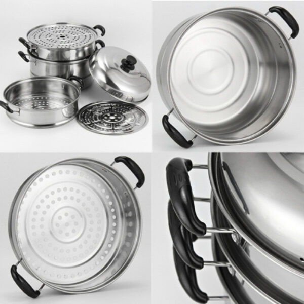 Stainless Steel Multi-Layer Steamer – Two to Four Layers for Induction Cooker - Image 5